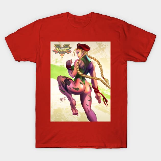 Cammy from Street Fighter T-Shirt by Dhaxina